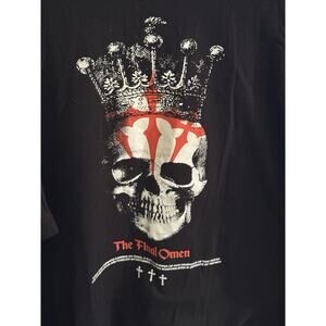 CVLA The Final Omen Skull Crown Black Graphic T-Shirt 4XL
